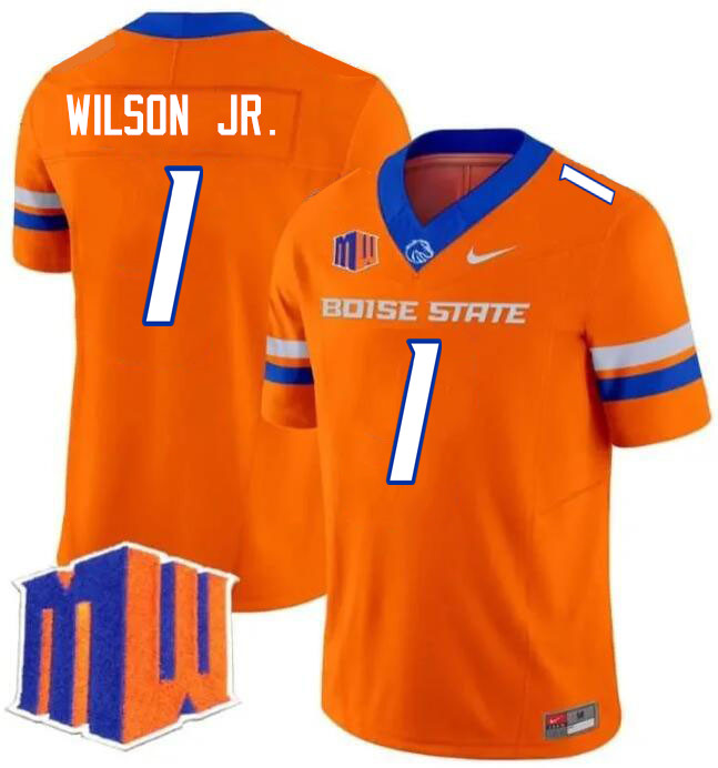 Cedrick Wilson Jr. Jersey, Boise State Broncos #1 Cedrick Wilson Jr. Football Jersey College Uniform